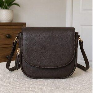 Camel Vegan Leather Bag